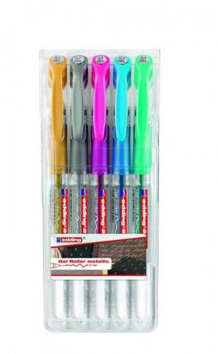 EDDING zseléstoll készlet Metál színek - 5 db-os