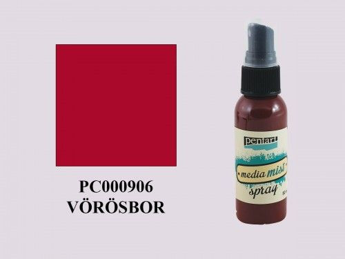 Média permetfesték spray, vörösbor 50 ml