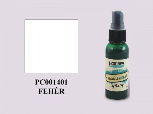 Média permetfesték spray, GYÖNGYHÁZ fehér 50ml
