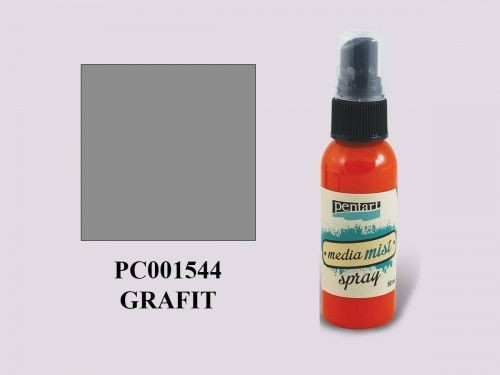 Média permetfesték spray, METÁL grafit 50ml