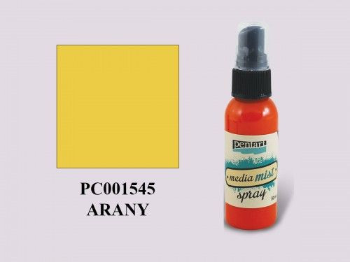 Média permetfesték spray, METÁL arany 50ml