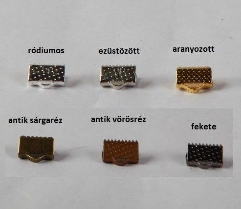 Szalagzáró, 16 mm, ezüstözött