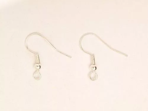 Fülbevaló alap, golyós, ezüstözött