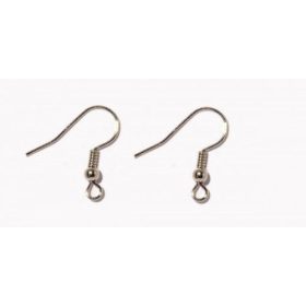 Fülbevaló alap, golyós, ródiumos