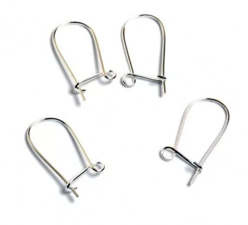 Fülbevaló alap, hurkos, ezüstözött