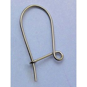 Fülbevaló alap, hurkos, ródiumos