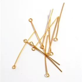 Szerelőpálca hurkos, aranyozott, 4 cm