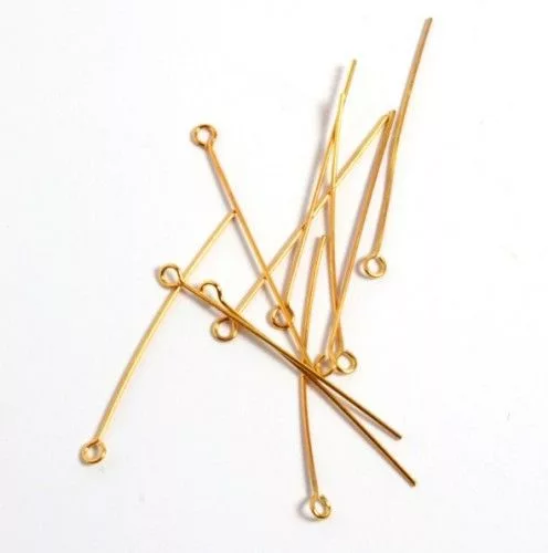 Szerelőpálca hurkos, aranyozott, 4 cm