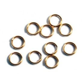 Dupla karika, aranyozott, 5mm