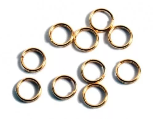 Dupla karika, aranyozott, 5mm