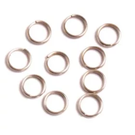 Dupla karika, ródiumos, 5mm