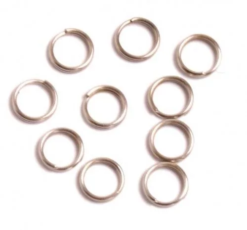 Dupla karika, ródiumos, 5mm