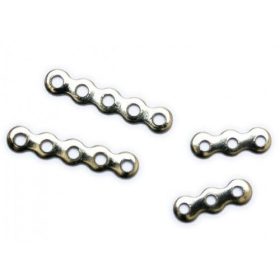 Távtartó, préselt, 5 soros, ródiumos