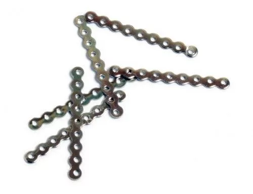 Távtartó, préselt, 9 soros, ródiumos