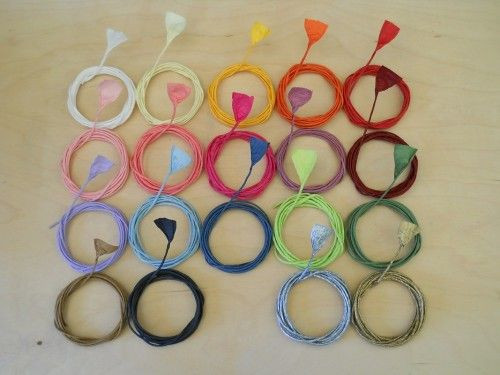 Papírzsinór 2 mm piros