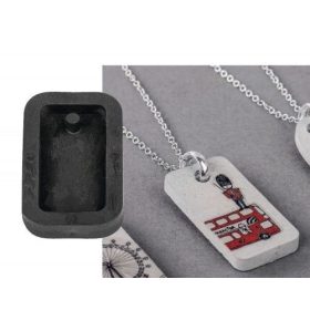 Öntőforma, medál TÉGLALAP