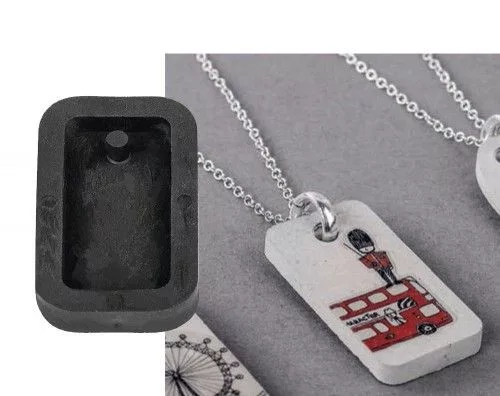 Öntőforma, medál TÉGLALAP