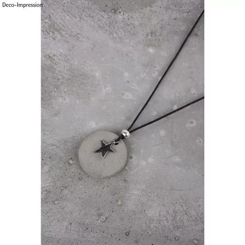 Ékszerbeton nyaklánc egyscs.-KEREK