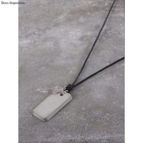 Ékszerbeton nyaklánc egyscs.-TÉGLALAP