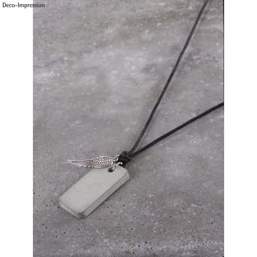 Ékszerbeton nyaklánc egyscs.-TÉGLALAP