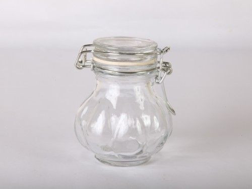 Üveg, patentzáras 1dl íves, bordás