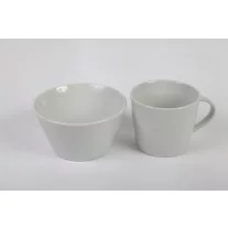 Fehér porcelán bögre 4dl, egyenes falú jumbo