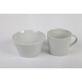Fehér porcelán bögre 4dl, egyenes falú jumbo