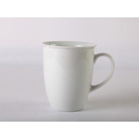 Fehér porcelán bögre 3dl, peremes, teás