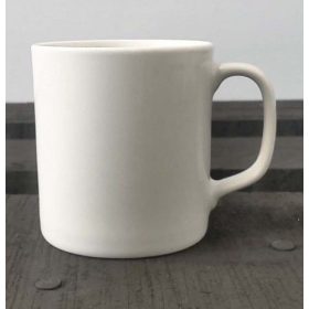 Fehér porcelán bögre 2dl, egyenes falú, kávés