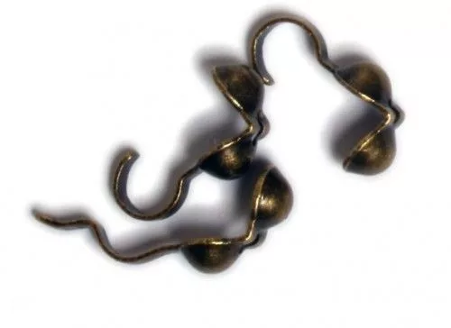 Csomófogó, antik sárgaréz, 10db/cs