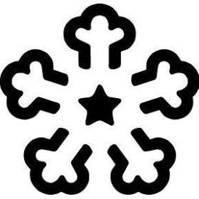 Karácsonyi 'pop-up' lyukasztó 35mm Hópehely