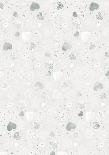 Mintás pauszok - Szívmintás, nagy