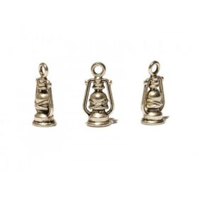 Fémmedálok karabínerrel Petróleumlámpa