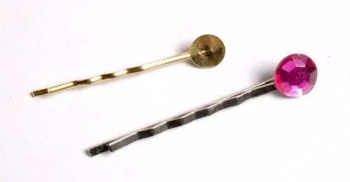 Hullámcsat alap, 4 cm, arany