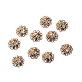 Tárcsa áttört, aranyozott, 7 mm