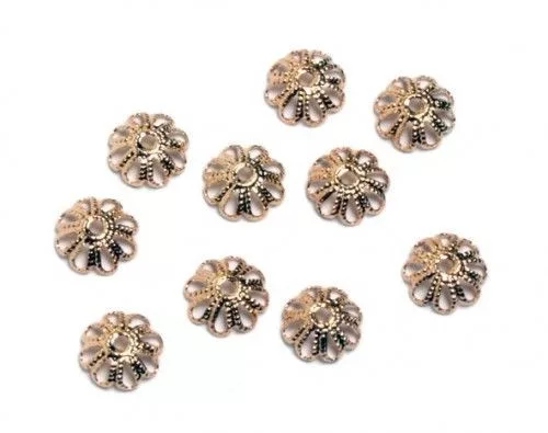 Tárcsa áttört, aranyozott, 7 mm