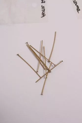 Szerelőpálca szöges, antik sárgaréz, 4 cm