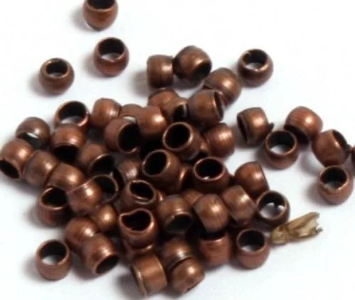Stopper, antik vörösréz, 2mm, 30db/cs