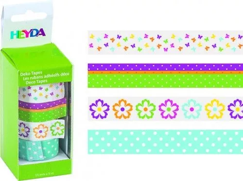 Dekor ragasztószalag szett 4db/cs 02