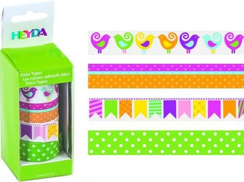 Dekor ragasztószalag szett 4db/cs 03