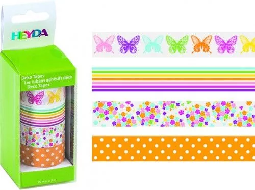 Dekor ragasztószalag szett 4db/cs 04