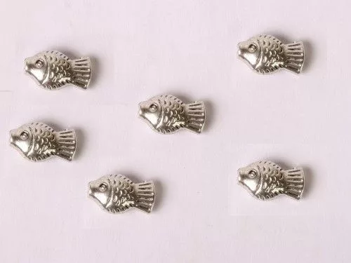 Fémgyöngy 6db/cs, halacska, pici