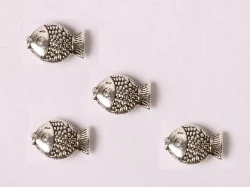 Fémgyöngy 4db/cs, halacska