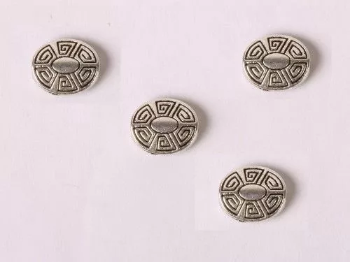 Fémgyöngy 4db/cs, teknősmintás