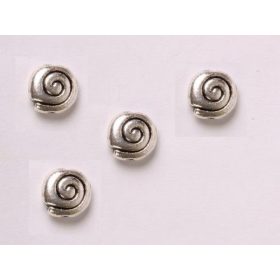 Fémgyöngy 4db/cs, csigavonal