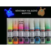Sötétben világító kontúr 20ml, Pink