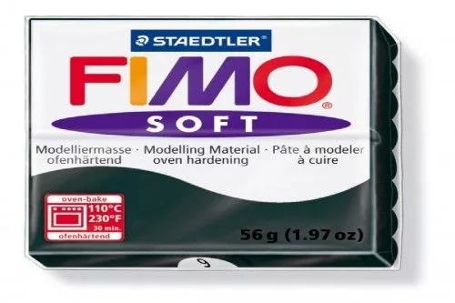 FIMO Soft süthető gyurma - Fekete