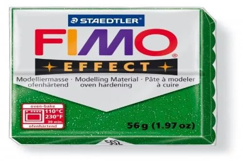 FIMO Effect süthető gyurma, átlátszó - Zöld