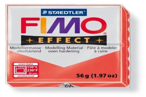 FIMO Effect süthető gyurma, drágakőszín - Rubin