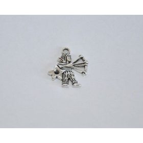 Fémmedál karabínerrel, csillagjegyek, nyilas